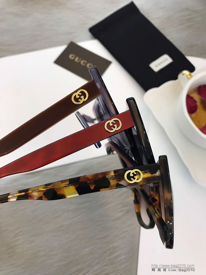 GUCCI古馳 2019新款 GG0180 板材偏光太陽鏡  lly1448